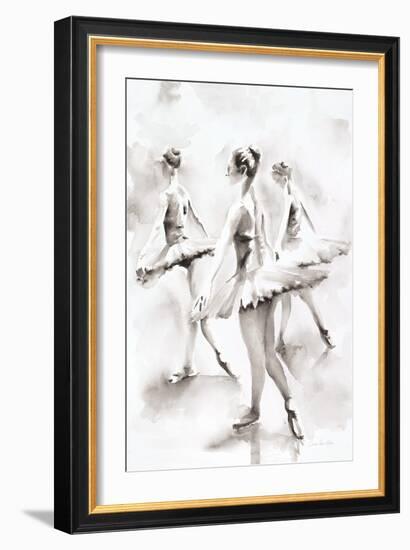 Three Ballerinas-Aimee Del Valle-Framed Art Print