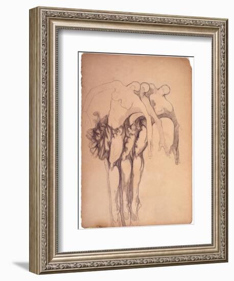 Three Ballerinas-Zelda Fitzgerald-Framed Art Print