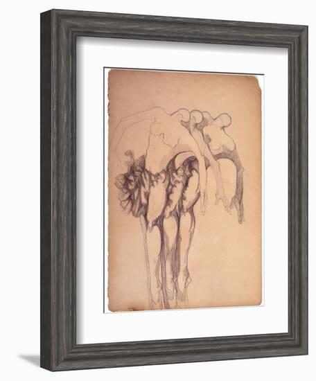 Three Ballerinas-Zelda Fitzgerald-Framed Art Print