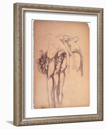 Three Ballerinas-Zelda Fitzgerald-Framed Art Print