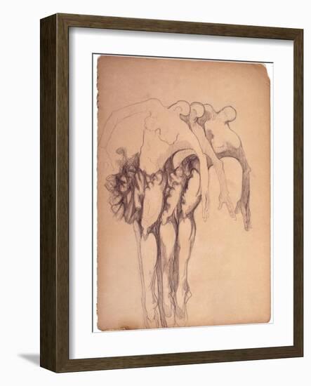 Three Ballerinas-Zelda Fitzgerald-Framed Art Print