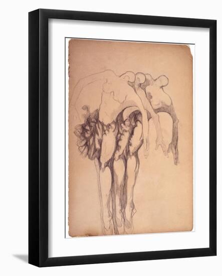 Three Ballerinas-Zelda Fitzgerald-Framed Art Print