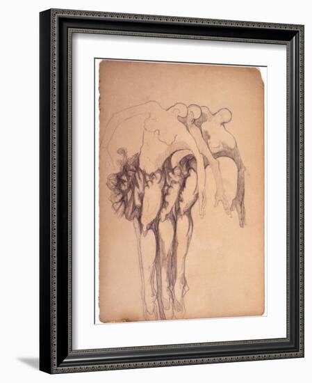 Three Ballerinas-Zelda Fitzgerald-Framed Art Print