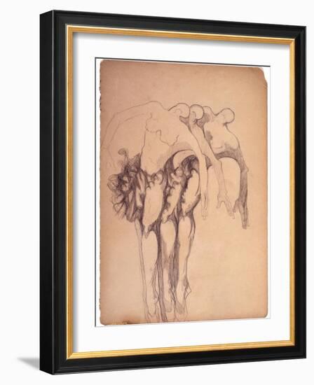 Three Ballerinas-Zelda Fitzgerald-Framed Art Print