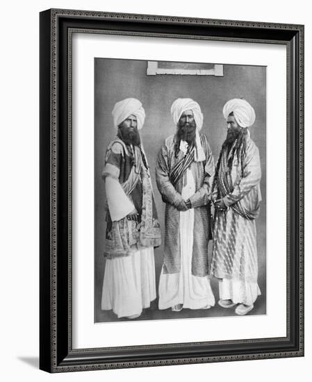 Three Balochi chiefs, 1902-F Bremner-Framed Photographic Print