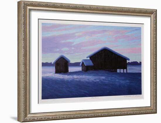 Three Barns-Norman R^ Brown-Framed Collectable Print