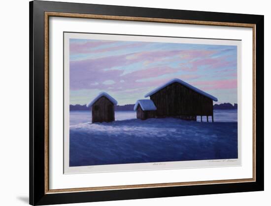 Three Barns-Norman R^ Brown-Framed Collectable Print