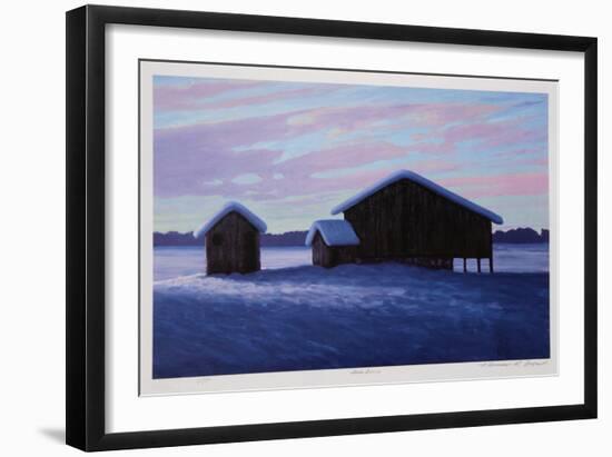 Three Barns-Norman R^ Brown-Framed Collectable Print