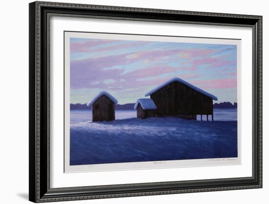 Three Barns-Norman R^ Brown-Framed Collectable Print