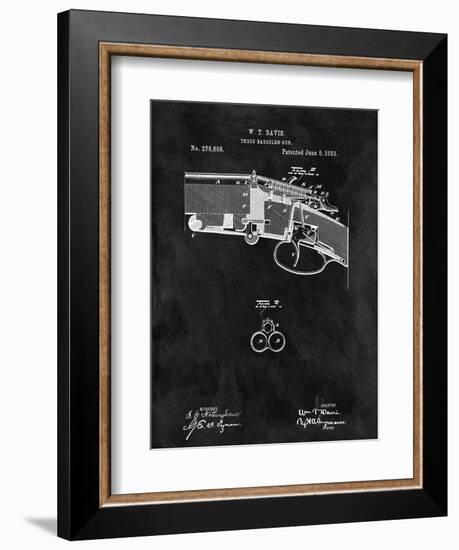 Three Barreled Gun, 1883-Black-Dan Sproul-Framed Art Print