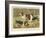 Three Basset Hounds-null-Framed Art Print