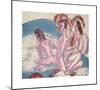 Three Bathers by Stones-Ernst Ludwig Kirchner-Mounted Premium Giclee Print