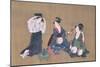 Three Beauties, circa 1790-Kitagawa Utamaro-Mounted Giclee Print