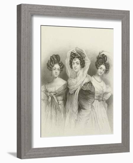 Three Beauties-Henri Grevedon-Framed Giclee Print