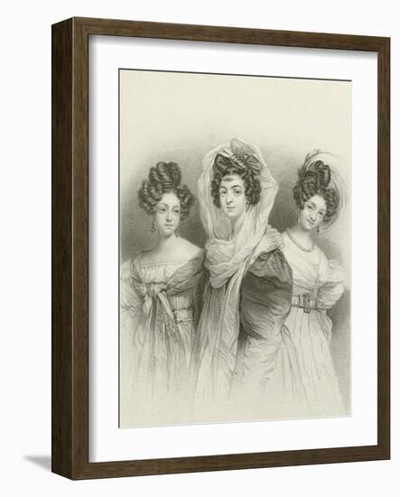 Three Beauties-Henri Grevedon-Framed Giclee Print