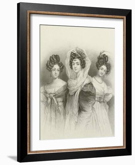 Three Beauties-Henri Grevedon-Framed Giclee Print