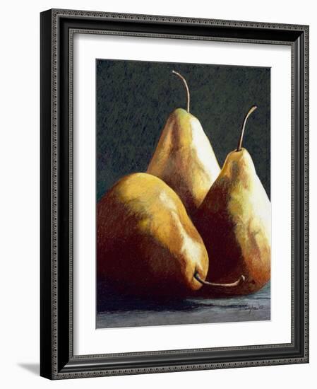 Three Big Pears-Helen J. Vaughn-Framed Giclee Print