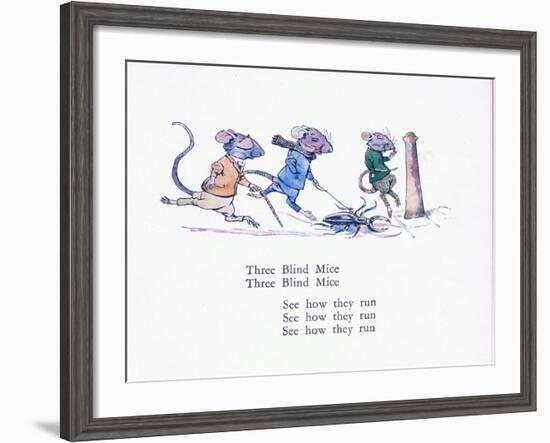 Three Blind Mice, Three Blind Mice, See How They Run-Walton Corbould-Framed Giclee Print