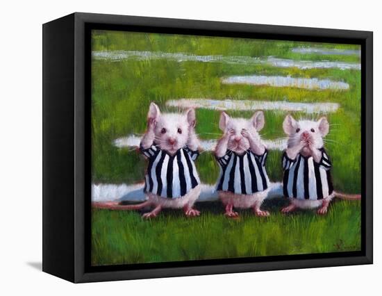 Three Blind Mice-Lucia Heffernan-Framed Stretched Canvas
