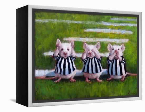 Three Blind Mice-Lucia Heffernan-Framed Stretched Canvas