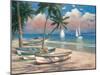 Three Boats on Beach-Tan Chun-Mounted Art Print