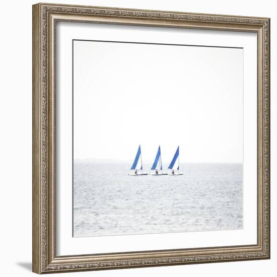 Three Boats-Viviane Fedieu Daniel-Framed Photographic Print