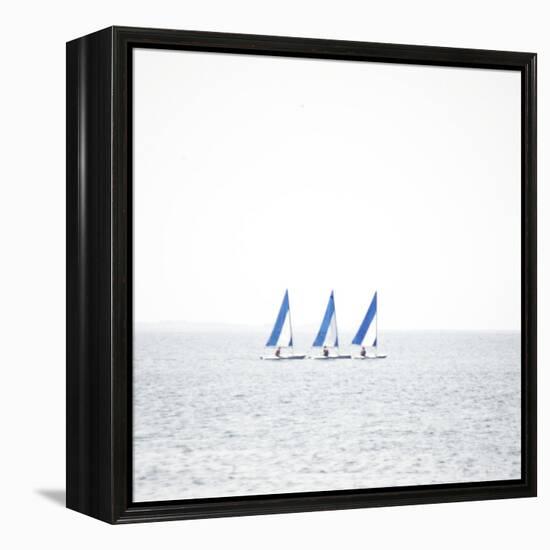 Three Boats-Viviane Fedieu Daniel-Framed Premier Image Canvas