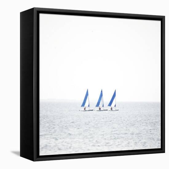 Three Boats-Viviane Fedieu Daniel-Framed Premier Image Canvas