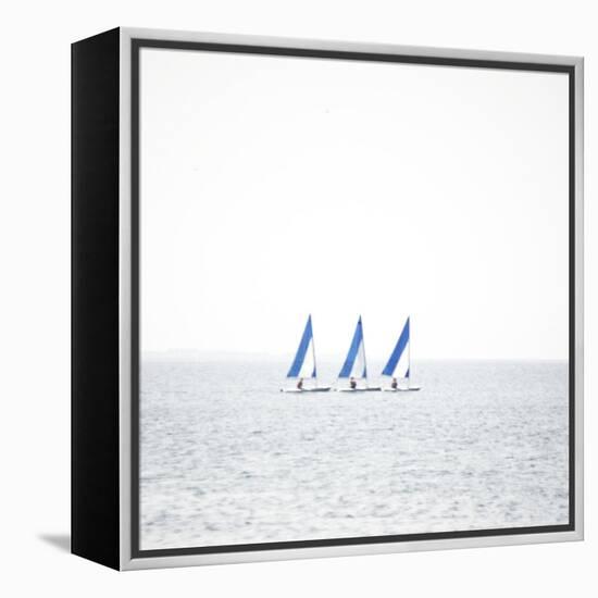 Three Boats-Viviane Fedieu Daniel-Framed Premier Image Canvas