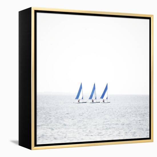 Three Boats-Viviane Fedieu Daniel-Framed Premier Image Canvas