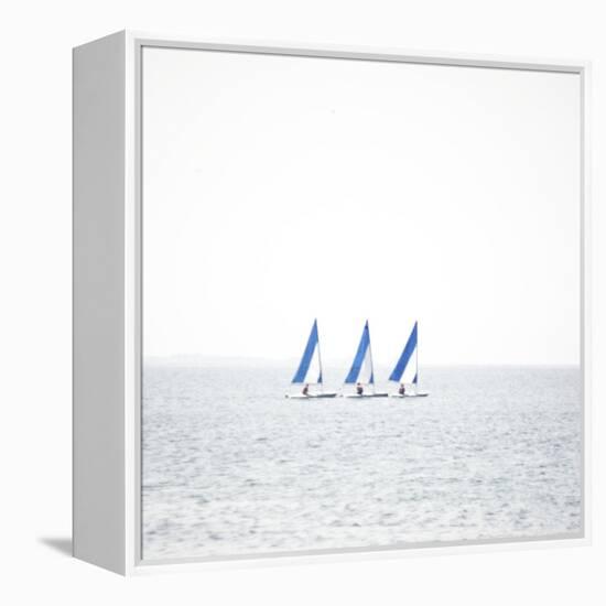 Three Boats-Viviane Fedieu Daniel-Framed Premier Image Canvas