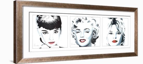 Three Bombshells-Irene Celic-Framed Art Print