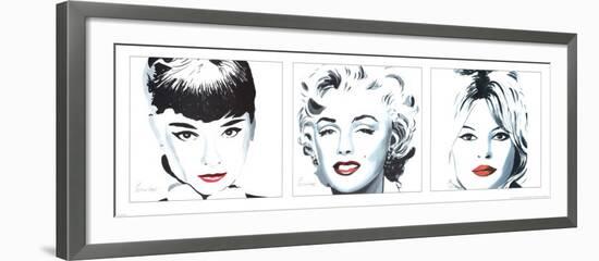 Three Bombshells-Irene Celic-Framed Art Print