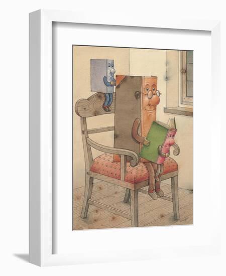 Three Books, 2003-Kestutis Kasparavicius-Framed Giclee Print