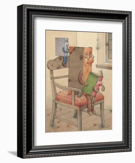 Three Books, 2003-Kestutis Kasparavicius-Framed Giclee Print