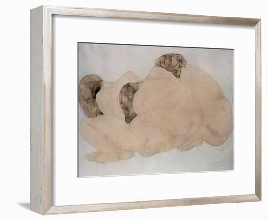 Three Boulders-Auguste Rodin-Framed Giclee Print