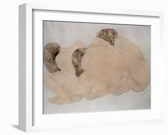 Three Boulders-Auguste Rodin-Framed Giclee Print