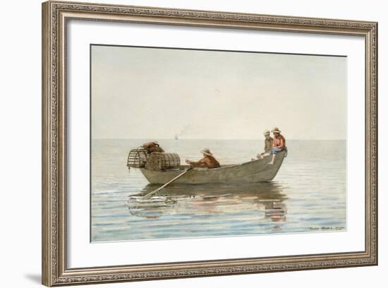 Three Boys, 1875-Winslow Homer-Framed Giclee Print