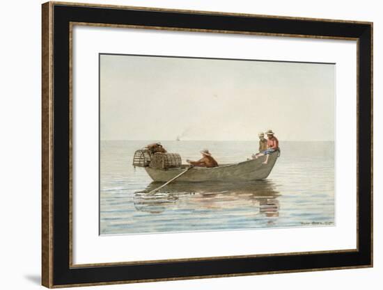 Three Boys, 1875-Winslow Homer-Framed Giclee Print