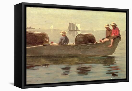 Three Boys in a Dory, 1873-Winslow Homer-Framed Premier Image Canvas