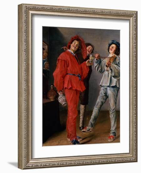 Three Boys Merry-Making, C.1629-Judith Leyster-Framed Giclee Print