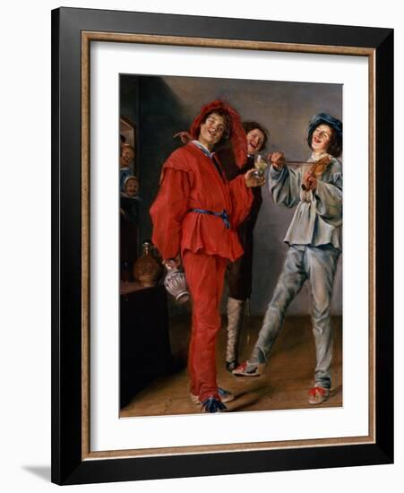 Three Boys Merry-Making, C.1629-Judith Leyster-Framed Giclee Print