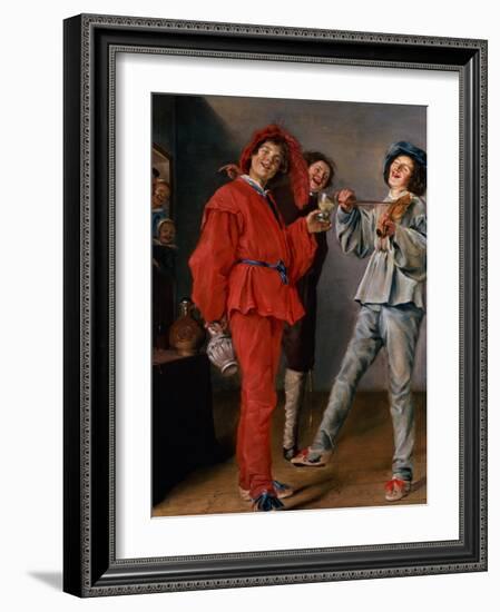 Three Boys Merry-Making, C.1629-Judith Leyster-Framed Giclee Print