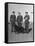 Three British R.A.F. Officers: R.E. Dupont, R.H. Waterhouse and Mellor Chatting at Camp Borden-John Phillips-Framed Premier Image Canvas