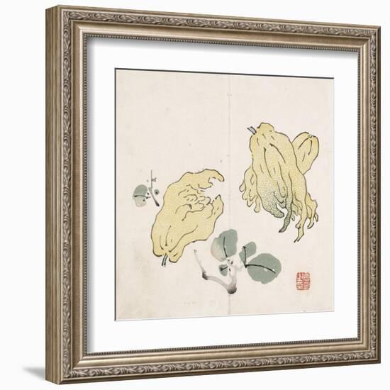 Three Buddha's Hand Fruits-Gao You-Framed Art Print