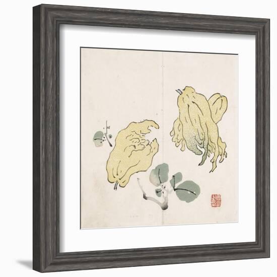 Three Buddha's Hand Fruits-Gao You-Framed Art Print