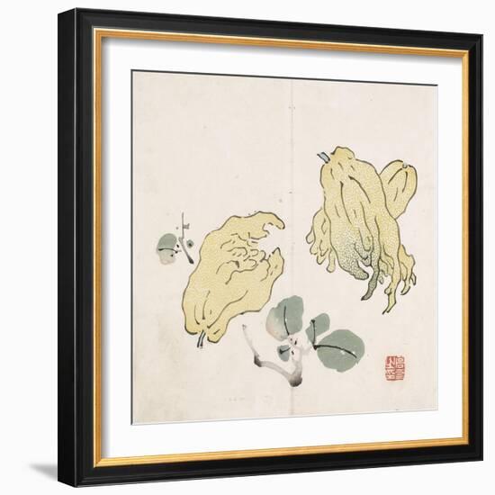 Three Buddha's Hand Fruits-Gao You-Framed Premium Giclee Print