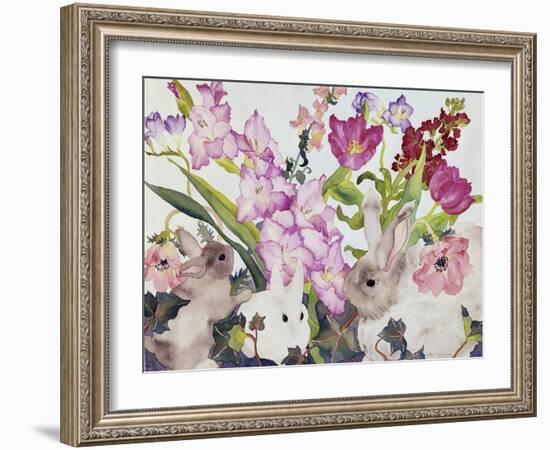 Three Bunnies-Carissa Luminess-Framed Giclee Print