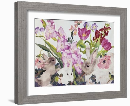 Three Bunnies-Carissa Luminess-Framed Giclee Print