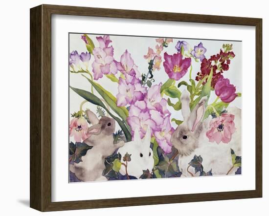 Three Bunnies-Carissa Luminess-Framed Giclee Print